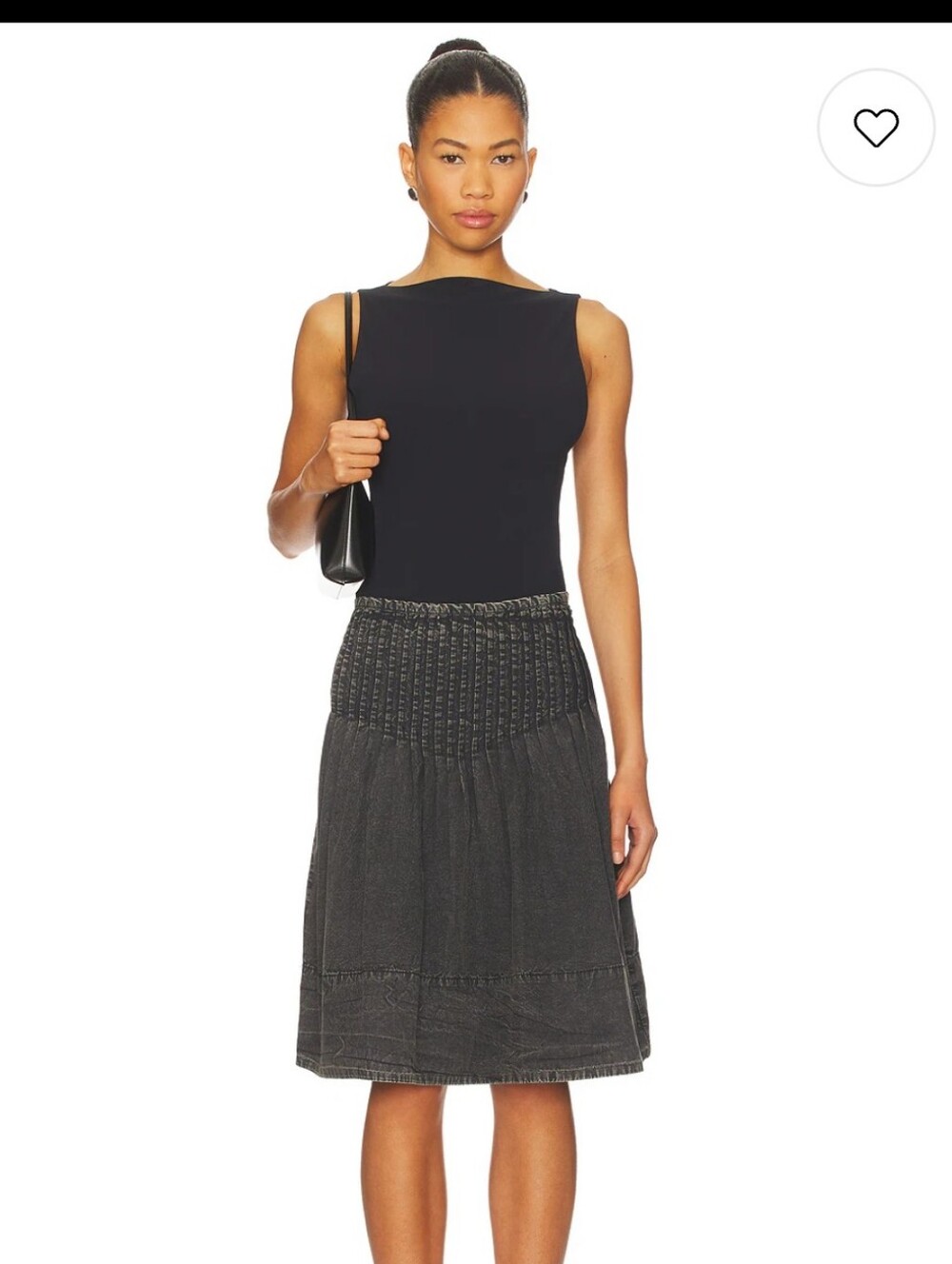 NWT Free People $177 Peyton Pintuck Midi Skirt